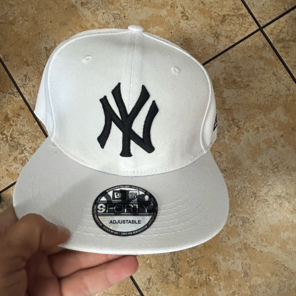 White Adjustable Cap